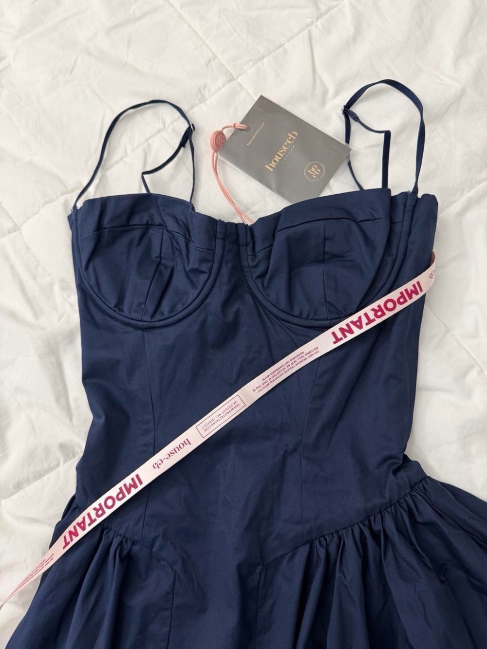 NWT House of CB Samaria navy midi dress - Picture 5 of 6